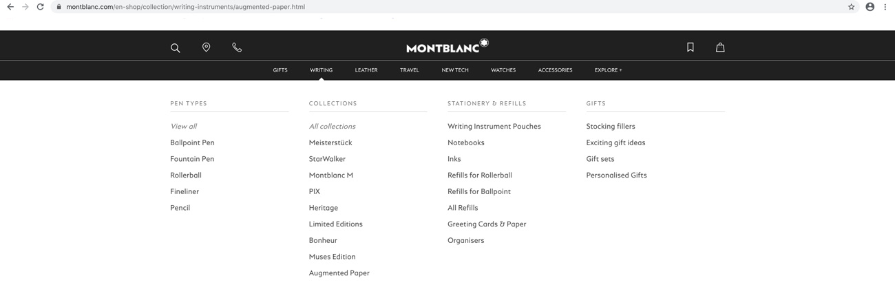 Các dòng bút Montblanc chính hãng