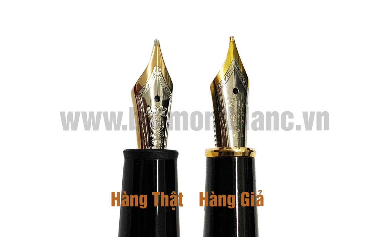 Nhận biết bút Montblanc xịn qua ngòi bút máy