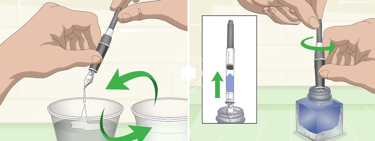 Cách rửa mực cho bút máy