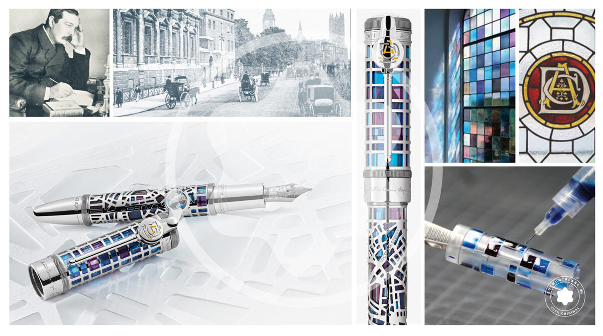 Montblanc Sir Arthur Conan Doyle LE 97 mô tả các phần của bản đồ lịch sử thành phố London - Ảnh Montblanc