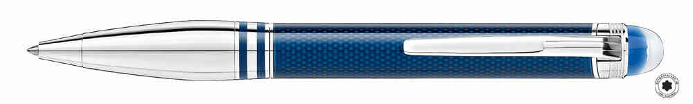 Bút bi Montblanc Starwalker Doue Blue Planet Metal Ballpoint Pen MB125288