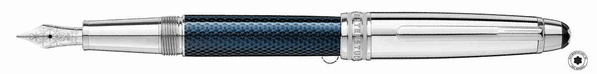 Montblanc Meisterstück Solitaire Blue Hour Fountain Pen MB112893