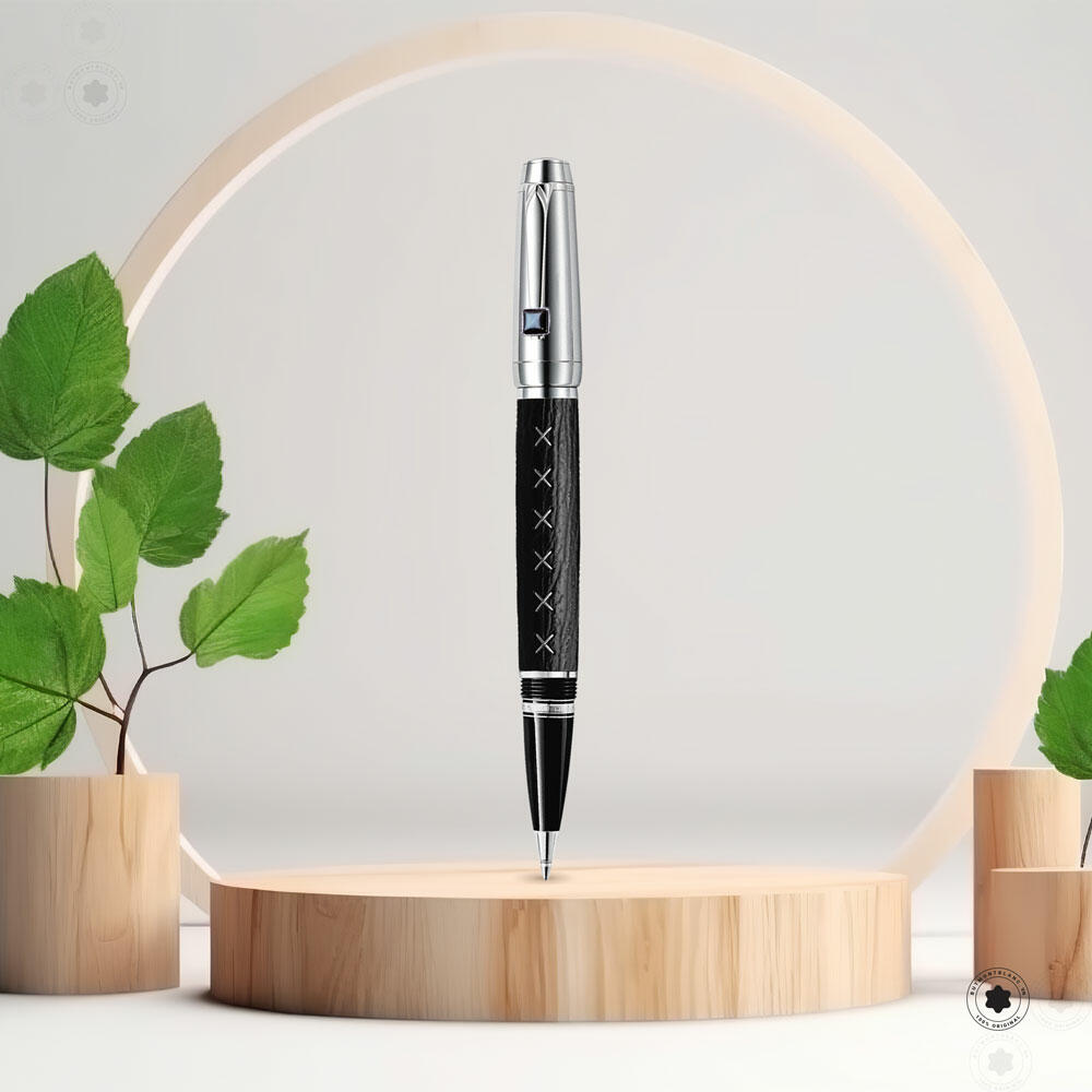 Bút dạ bi Montblanc Boheme Black Sharkskin Rollerball Pen 3825