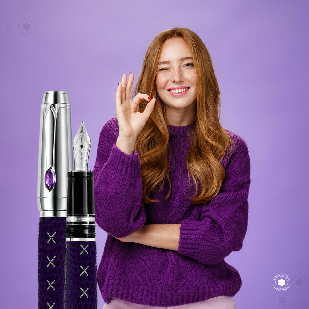 Bút máy Montblanc Boheme Jewels Amethyst Fountain Pen 9925
