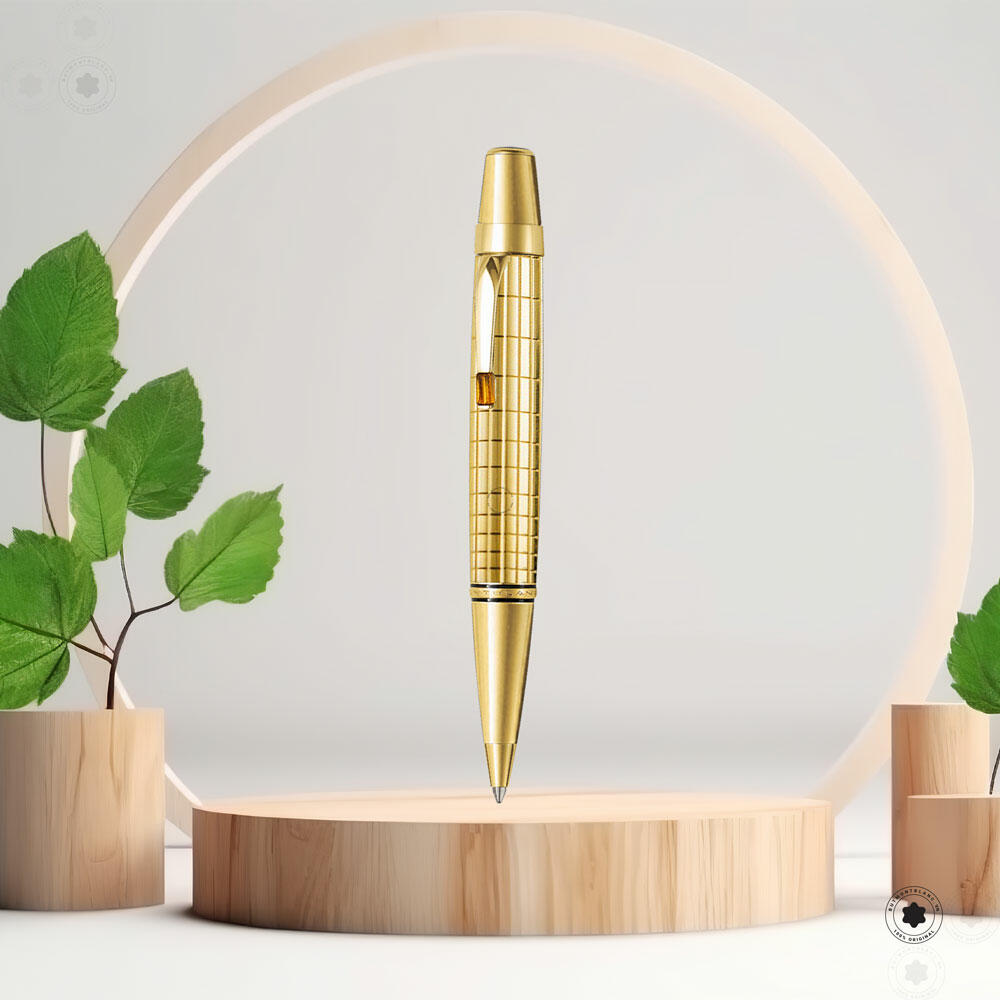 Bút bi MontBlanc Boheme Solitaire Gold Plated Citrine Ballpoint Pen 7514