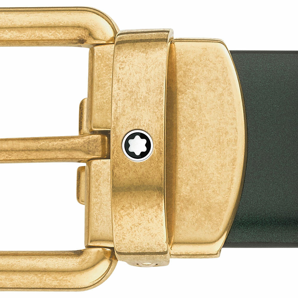 Thắt lưng Montblanc Brushed Green 30mm Leather Belt MB129454