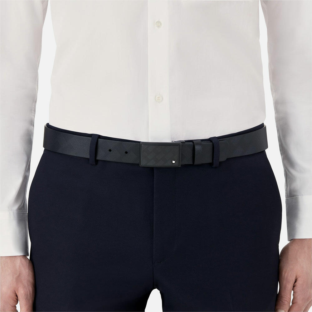 Thắt lưng Montblanc Extreme 3.0 Black 35mm Leather Belt MB129993