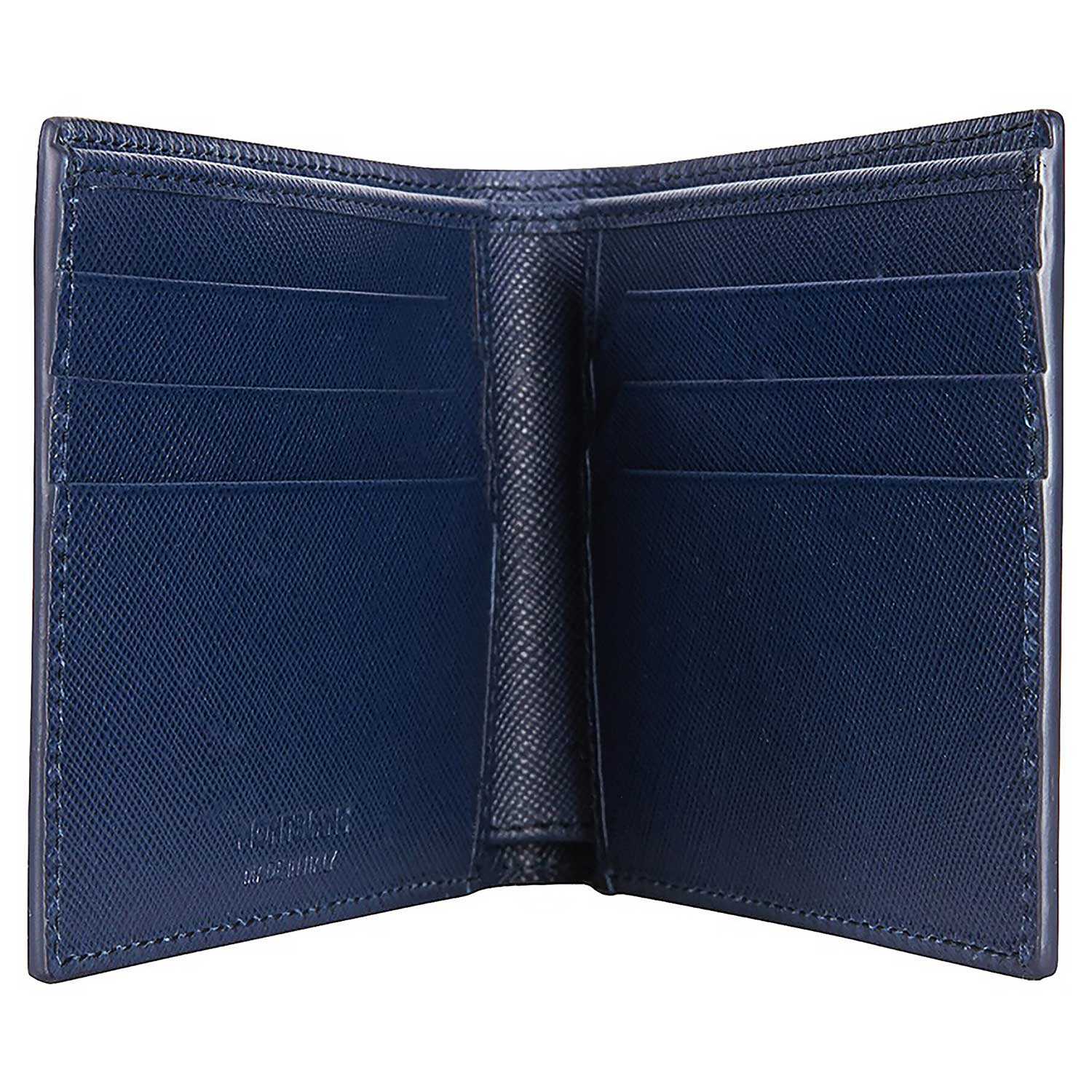 Ví da Montblanc Sartorial 6cc Indigo Wallet MB113217